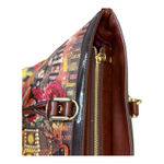 Nicole Lee USA Paris Baroque Print Studded Tote Bag Detachable Shoulder Strap Photo 6