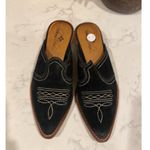 Patricia Nash  Battishta Western Mules Black suede bohemian NFR rodeo size 7.5 Photo 3