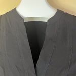 Madewell  Women's Black V-Neck Shift Dress Long Sleeve Size Small Formal Church‎ Photo 2