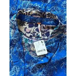 Free People NWT Women's  Rose Bud Paisley Print Blue Blouse Size Small LongSleeve Photo 5