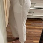 Linen Cover Up Pants White Size M Photo 1