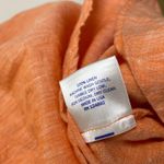 Serena & Lily  Margot Shirt Dress Womens Orange Linen Button Up Tie Waist Travel Photo 10
