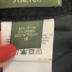 Eddie Bauer Womens Black Velvet hidden zipper vintage pants size 16 Cotton Photo 3