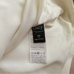 SheIn DAZY Cream Contrast Trim Gold Button Cropped Jacket Photo 5