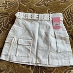 Juicy Couture Cargo Miniskirt in White Sz 26 NWT Photo 4