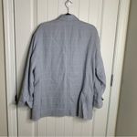 Madewell Larsen linen blend windowpane relaxed two button blazer jacket medium Photo 6