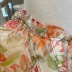 Meet Me in Santorini Ruth Dress Floral Cinched Waist Mini New Pink Size XS Photo 10