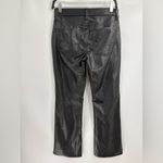 American Eagle  outfitters black faux leather curvy classic bootcut jeans 28S Photo 9