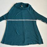 We The Free  Women’s Teal Lover Rib Split Back‎ Long Sleeve Top Medium Photo 5