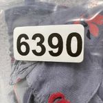 Lucky Brand Floral Button Front Blouse Womens 3X Gray Viscose Long Sleeve Photo 9