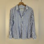 Rails  Sydney Long Sleeve Button Down Shirt in Boracay Stripe size Medium $148 Photo 2
