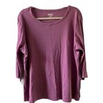 Duluth Trading Co Womens Plus Size XXL Purple Cotton Blouse Top Photo 0
