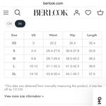 Berlook Dark Green Line Leggings 25" Size M Photo 6