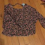 H.I.P. Floral open back Crop Top Photo 3