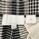 Anthropologie Ett TWA Luca Plaid Black White Pink Wide Leg Belted Pants size 4 Photo 9