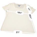 Karen Scott Karen Scoot white cotton T-shirt size L Photo 1