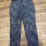 Athleta  Women’s Blue Batik Midtown Slim Drawstring Ankle Pants Size 6 Photo 2