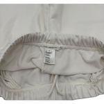 Good American  Size 1 White Elastic Waist Cotton Shorts Photo 4