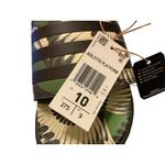 Adidas  Adilette Platform Slides Tropical Bird Print Black Green Women's Size Photo 7