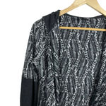 prAna Graceful Open Wrap Hooded Moonrock Cardigan in Grey Size S Photo 6