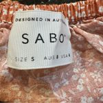 Sabo Women's Floral Nevia Linen Top & Belted Mini Skirt Set Size Small Orange Photo 10