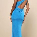 lulu Especially Breathtaking Blue Ruched One Photo 0