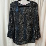 Buddy Love Dot Pattern Blouse Size Large Black Photo 5