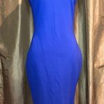 Lulus  blue midi dress with slit size large Photo 0