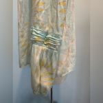 LC Lauren Conrad Lauren Conrad Pastel tropical print long sleeve blouse size XLarge Photo 4