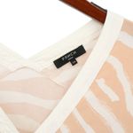 FRNCH  Paris V-neck Tie Front Lightweight Printed Blouse Top S M Photo 1