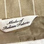 Talbots Y2K Linen Blend Pinstripe Two Piece Skirt Suit Set Women’s 8 Beige Photo 9