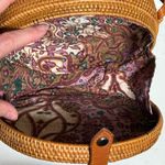 Source Unknown Ratan Round Woven braided Tan canteen Crossbody‎ Bag Photo 5