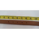 Black Crocodile Embossed Leather Belt with Gold Buckle Women's Size M Size M Photo 5