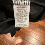 Umgee Floral Embroidered Black Tee shirt Dress, size Small Photo 5