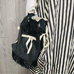 Vintage Victorian black and white stripe dress retro Halloween costume cosplay m Size M Photo 2