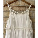 ANINE BING  Layered Lace Trim Sleeveless White Mini Dress GUC Minor Flaw M Tiered Photo 7