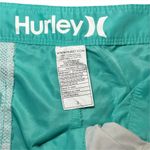 Hurley Y2K Teal Green 9” Board Shorts Low Rise Surf Skater Women’s Sz 3 Juniors Photo 4