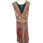 Maeve x Anthropologie | Tamera Boho Wrap Midi Dress Multicolor Size S | EUC Photo 2