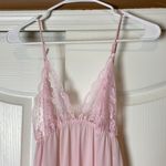 VINTAGE BABY PINK FLOOR LENGTH MAXI ROBE & SLIP DRESS SET Size M Photo 6