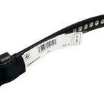 All Saints Silver Studded Black Leather Belt 32”- 36” Adjustable Length $89 New Photo 3