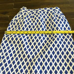 Vintage Constance Sanders Diamond Printed Pencil Skirt High Waisted Geometric 2 Blue Photo 4