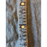 Wrangler  Retro Denim Fringe Western Cowgirl Pearl Snap Shirt Women Small Aztec Photo 8