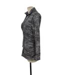 Lululemon Cypress Kiss 1/2 Zip Top Sweatshirt Rush Jacquard Black White Size 10 Photo 5