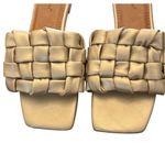 Pierre Dumas Women's Gold Braided Slide Sandals Size 7.5 Casual Summer Photo 1
