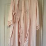 Satin Bridesmaid Soft Pink Bridal Party Robe Photo 2