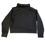 Juicy Couture  Sport Black‎ Quilted Crop Funnel Neck Pullover Sweatshirt- L Photo 9
