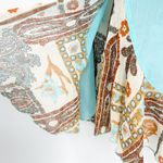 Sabra Womens Y2K Fairy Grunge Boho Sequin Embellished Paisley Tank Top Size M Blue Photo 3