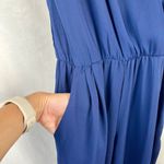 OODT Women’s Blue Wrap Jumpsuit Small Blue Photo 3