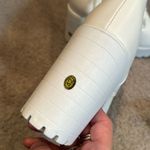 Women’s White Lace Up Chunky Heeled Boots Size 11 (42 EU) NEW White Photo 5