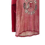 Colosseum Utes Shirt Womens M T Shirt 3/4 Sleeve Raglan Red University of Utah Photo 2